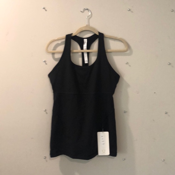 NWT Lululemon power up tank II BLACK - Picture 1 of 5
